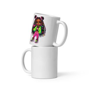 Dash Fruity Green White Glossy Mug