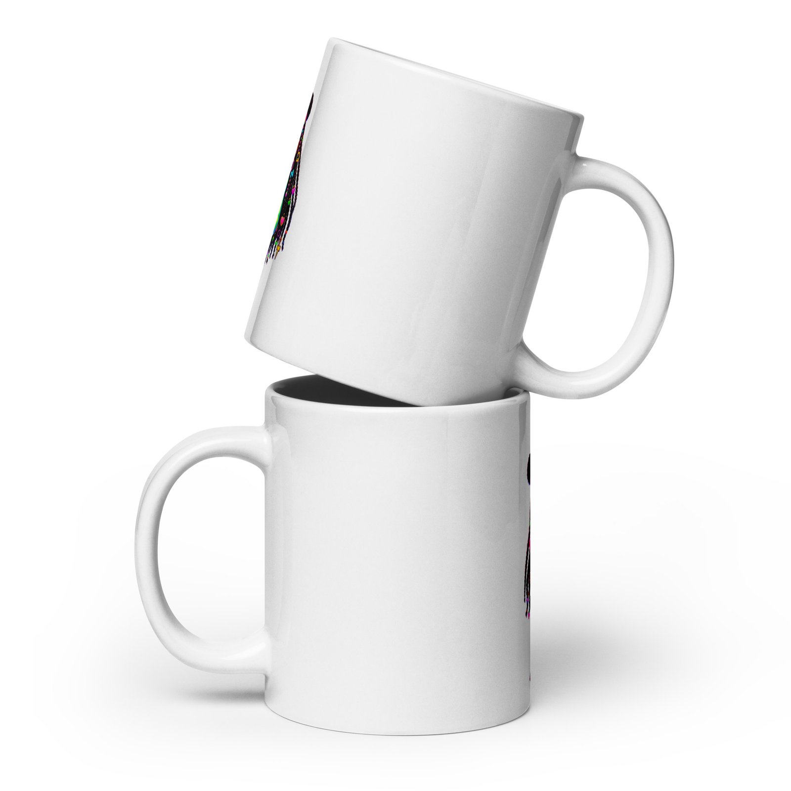 Dash Fruity Green White Glossy Mug - Image 3
