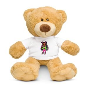 Dash Fruity Green Teddy bear with a t-shirt