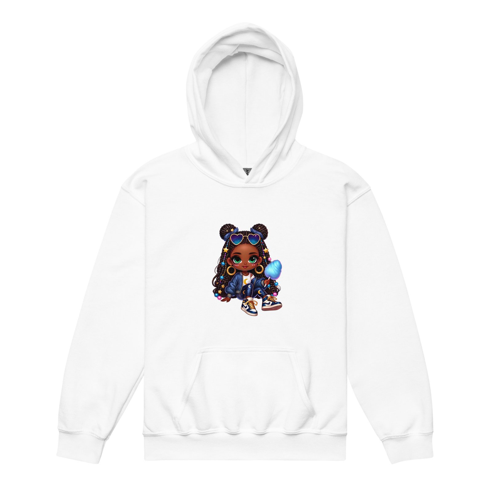 Blue Moon Cotton Candy Youth Heavy Blend Hoodie - Image 2