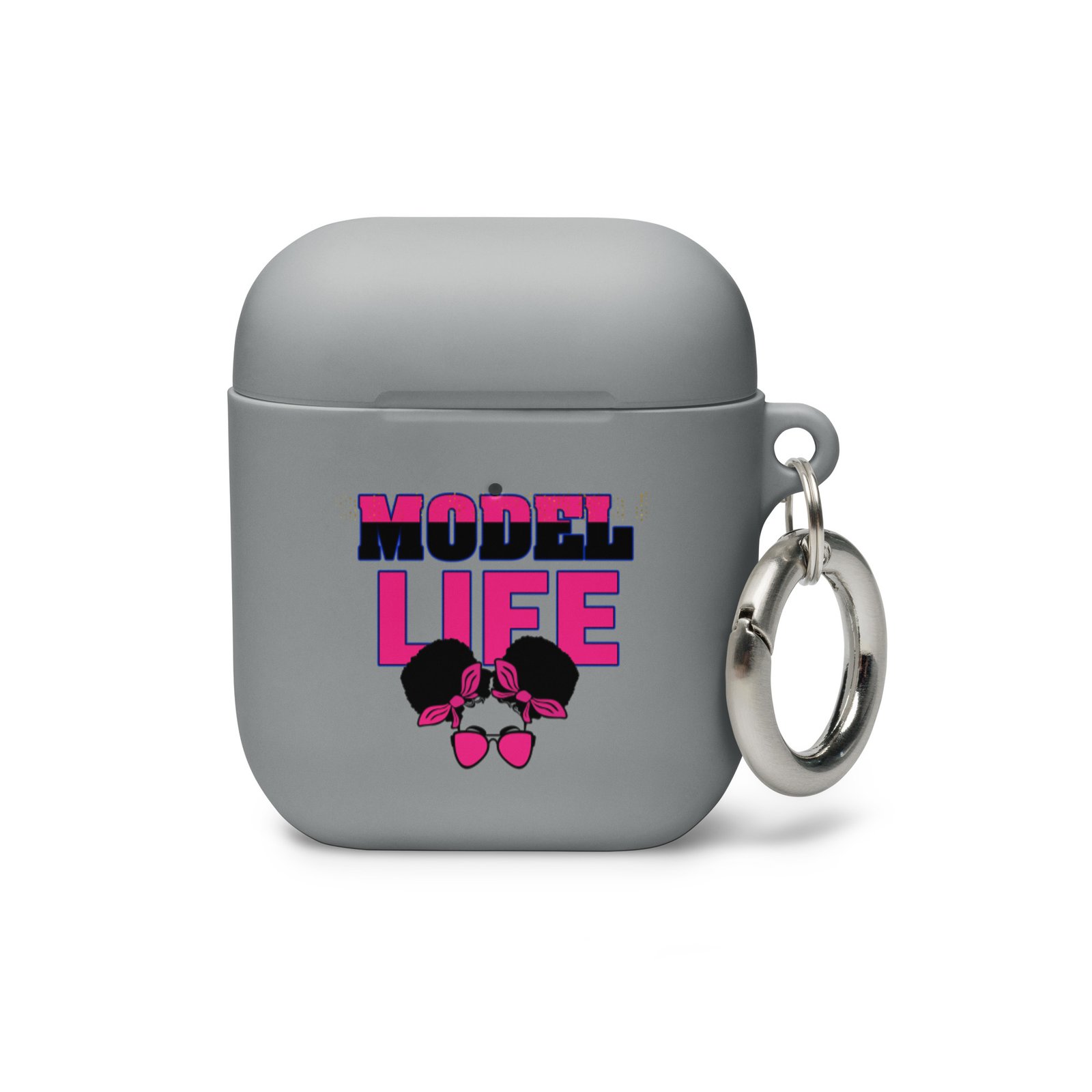 Model Life (Pink) Rubber Case for AirPods® - Image 5