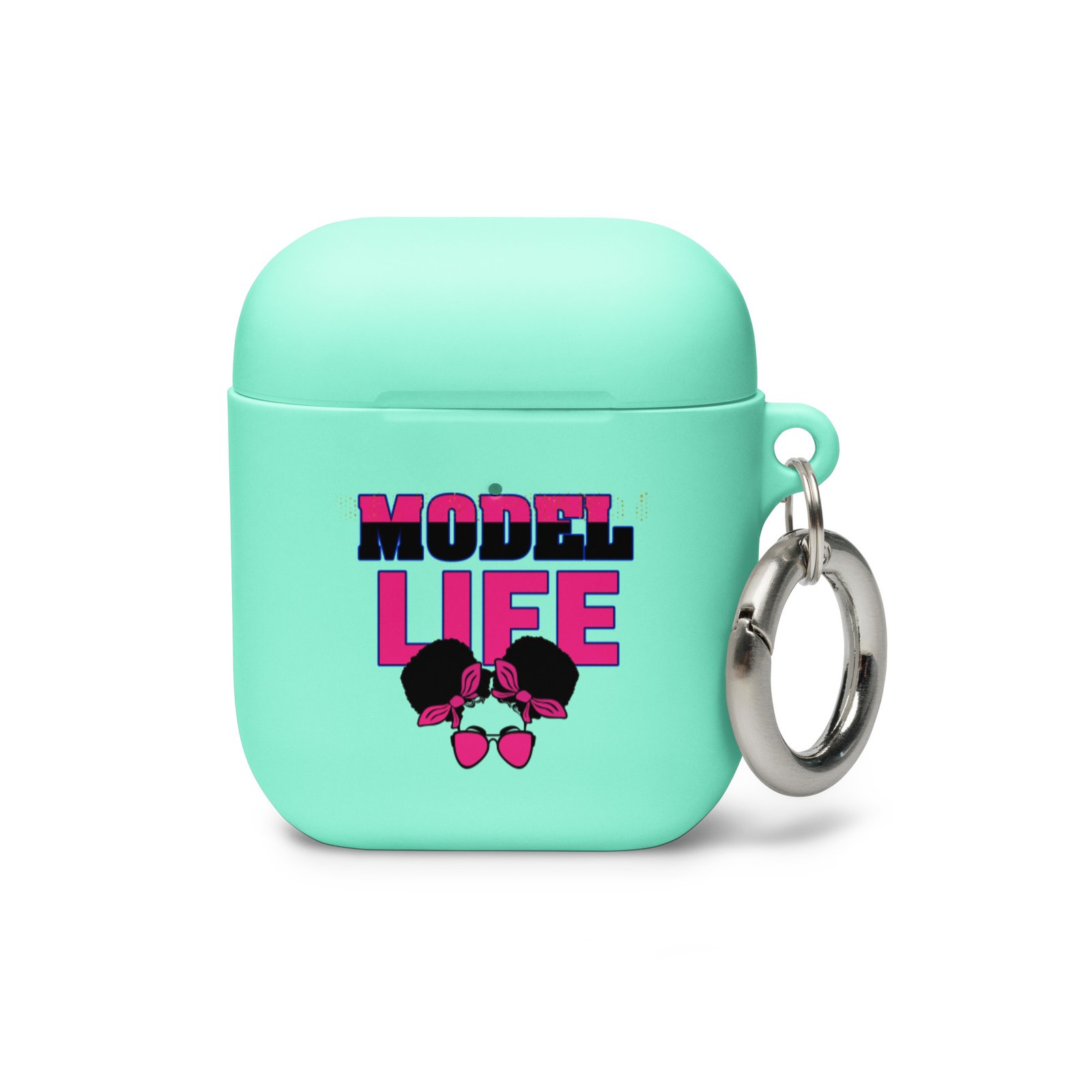 Model Life (Pink) Rubber Case for AirPods® - Image 8