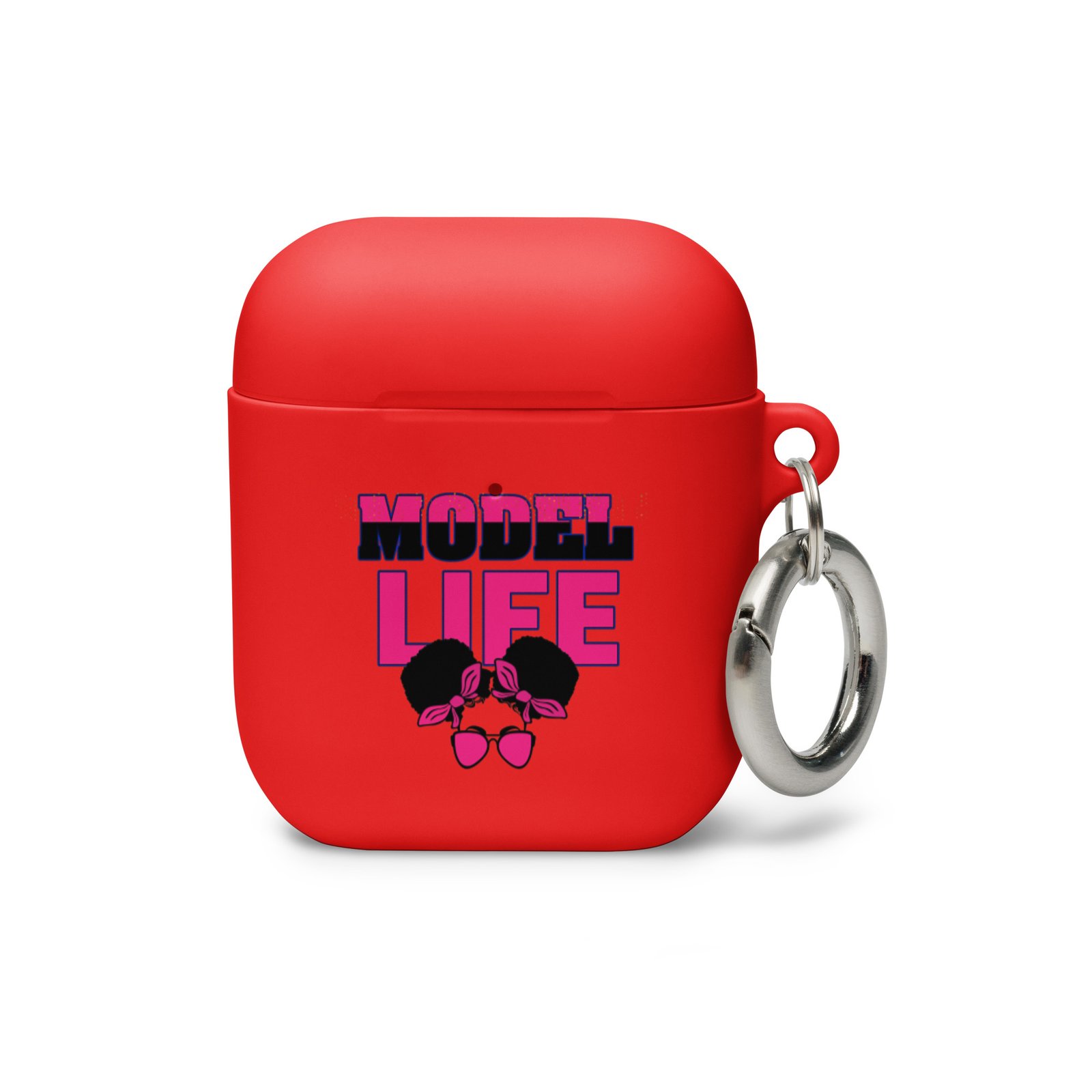 Model Life (Pink) Rubber Case for AirPods® - Image 3