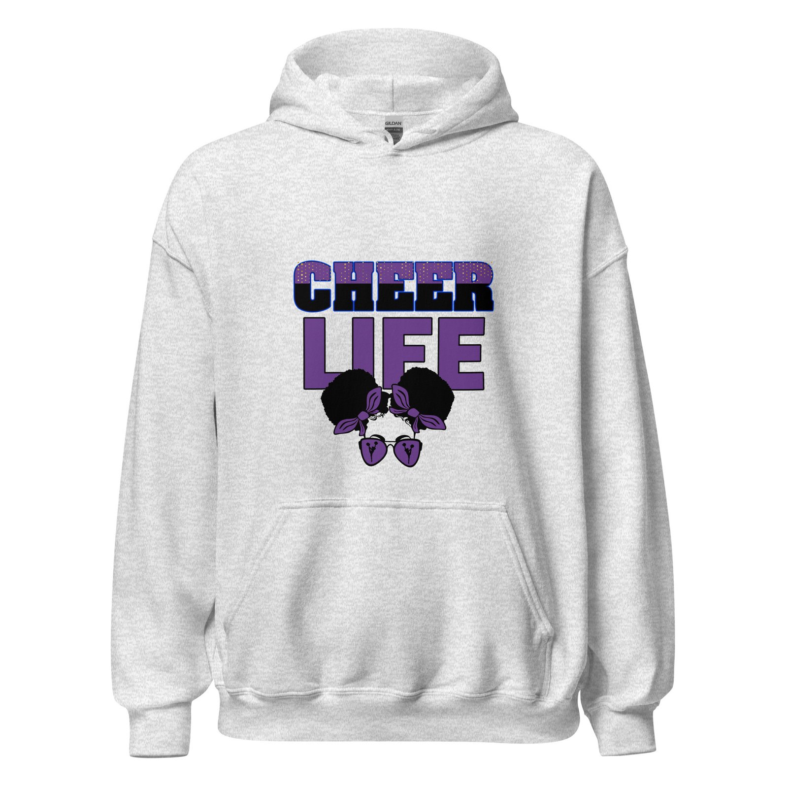Cheer Life (Purple) Unisex Hoodie - Image 6