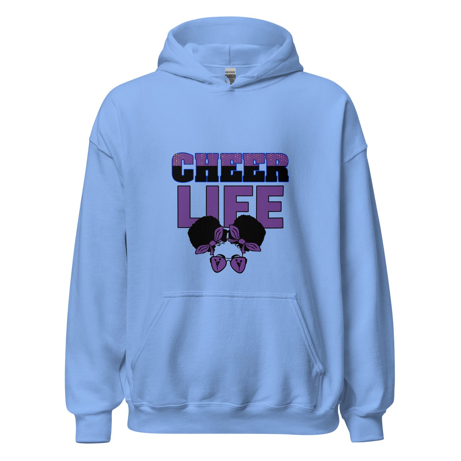 Cheer Life (Purple) Unisex Hoodie - Image 3