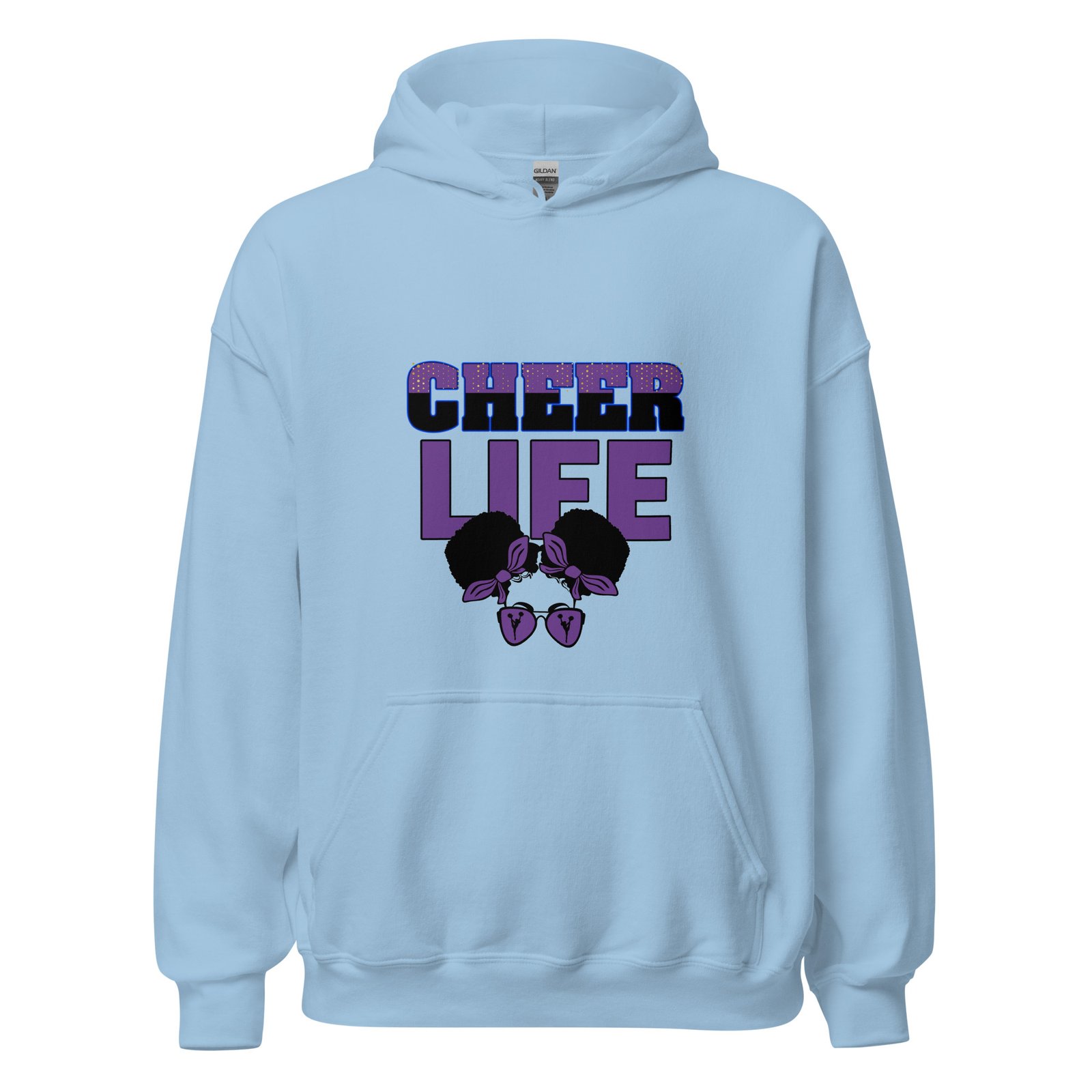 Cheer Life (Purple) Unisex Hoodie - Image 4