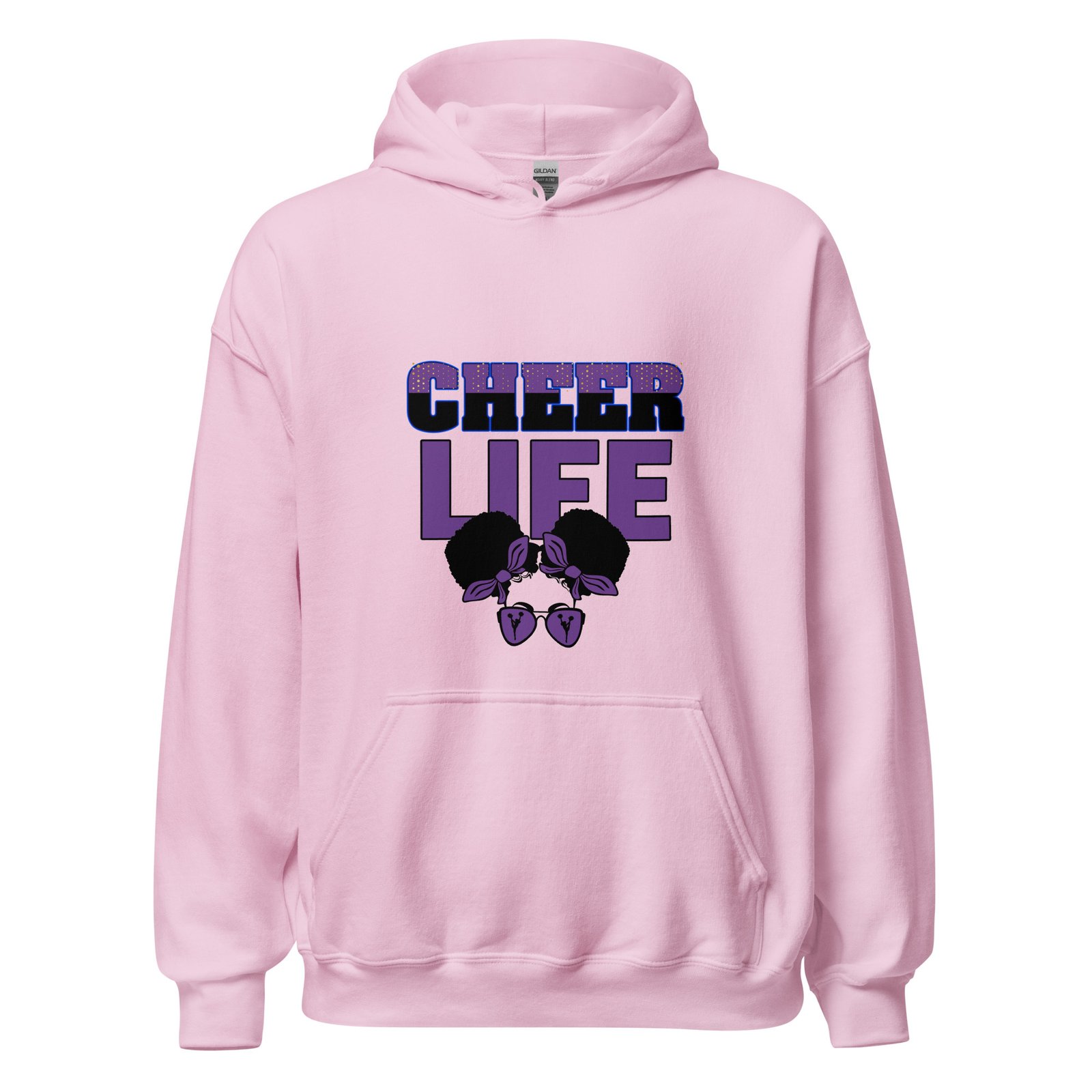 Cheer Life (Purple) Unisex Hoodie - Image 5