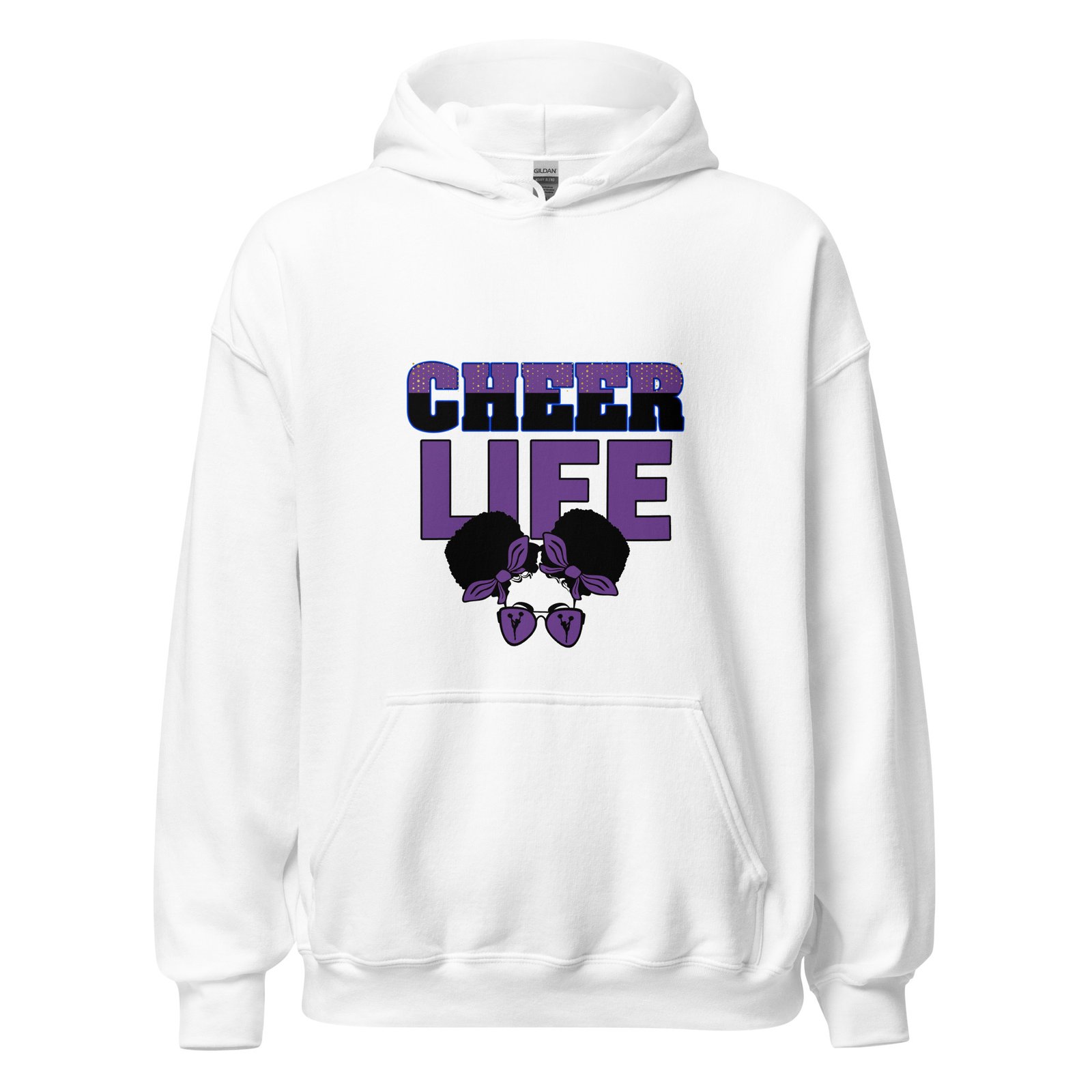 Cheer Life (Purple) Unisex Hoodie - Image 7