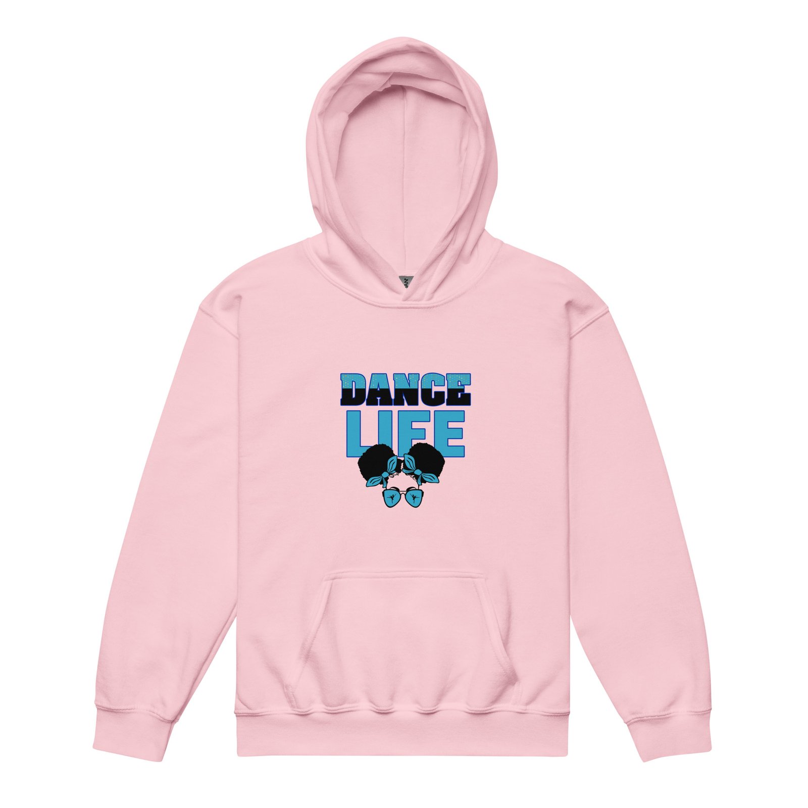 Dance Life (Teal Blue) Youth Heavy Blend Hoodie - Image 6