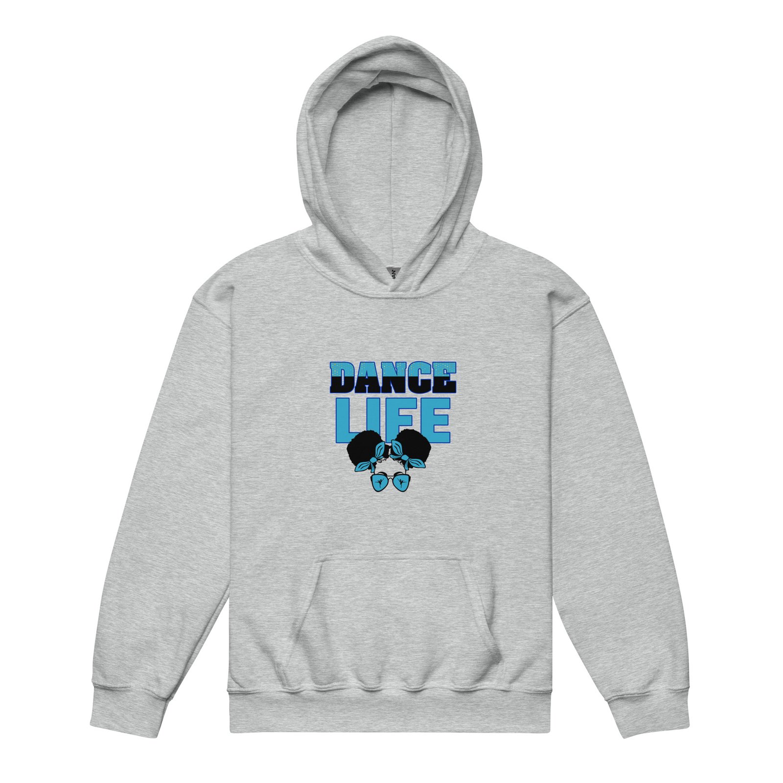 Dance Life (Teal Blue) Youth Heavy Blend Hoodie - Image 7