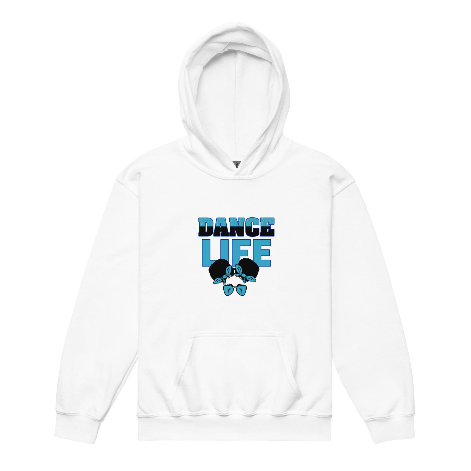 Dance Life (Teal Blue) Youth Heavy Blend Hoodie